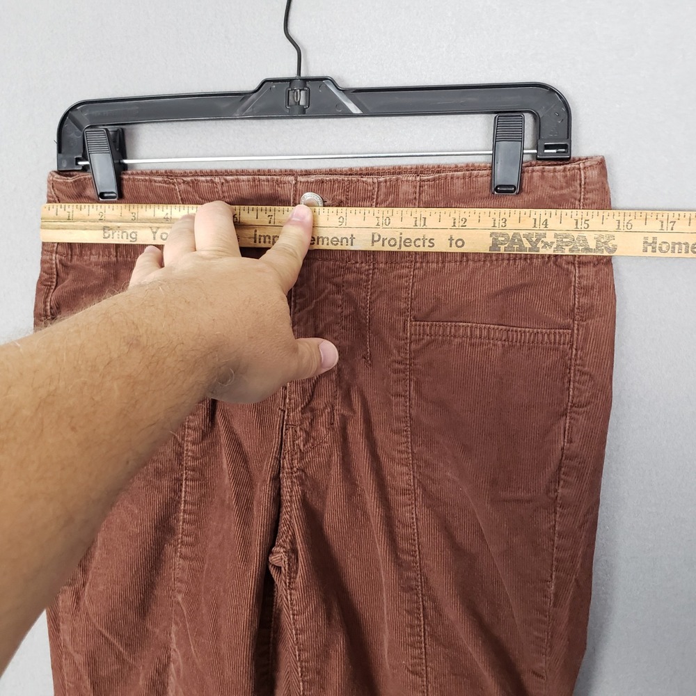 NOBO Corduroy Flare Pants Brown Dark Academia Y2K Preppy Old Money Ivy League 10 - Picture 4 of 12